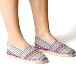 NWOT Toni Pons Multi Stripe Canvas Slip-on Espadrille | EUR 39